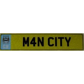 Manchester City nummerpladeskilt